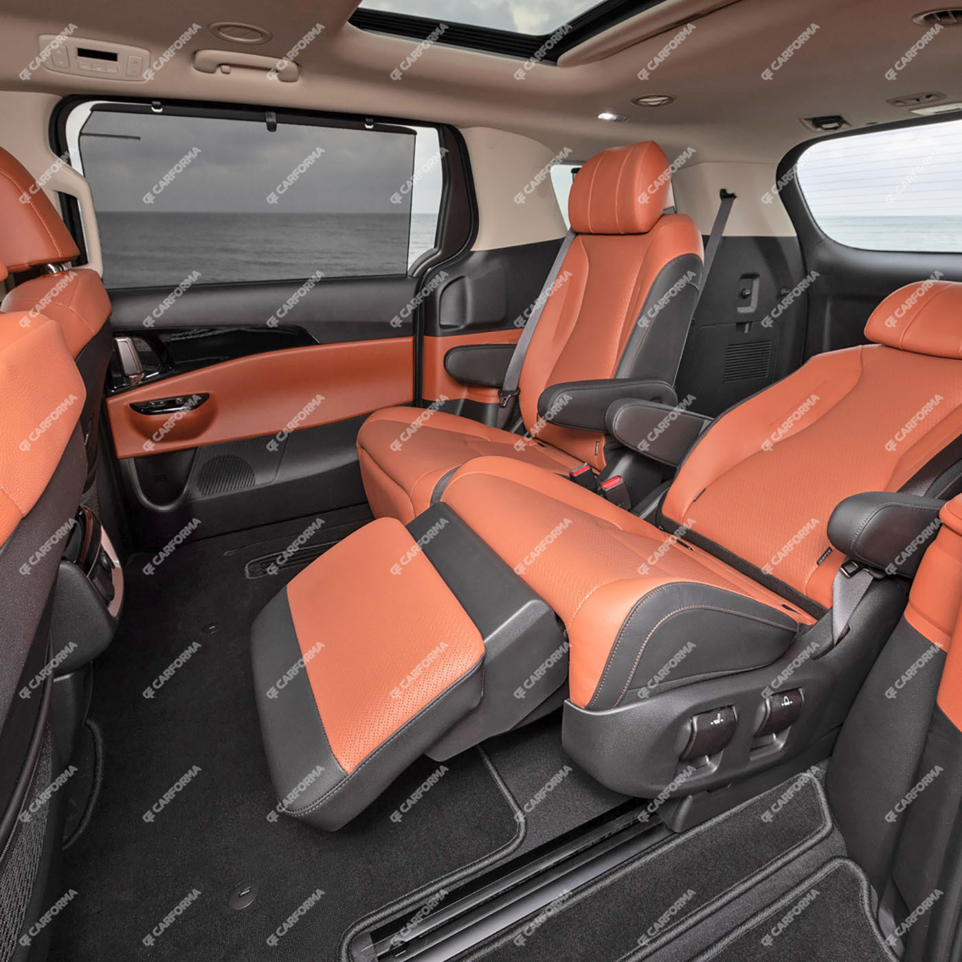 Коврики на KIA Carnival IV 7 мест с оттоманками 2020&nbsp;-&nbsp;2025 в Мурманске