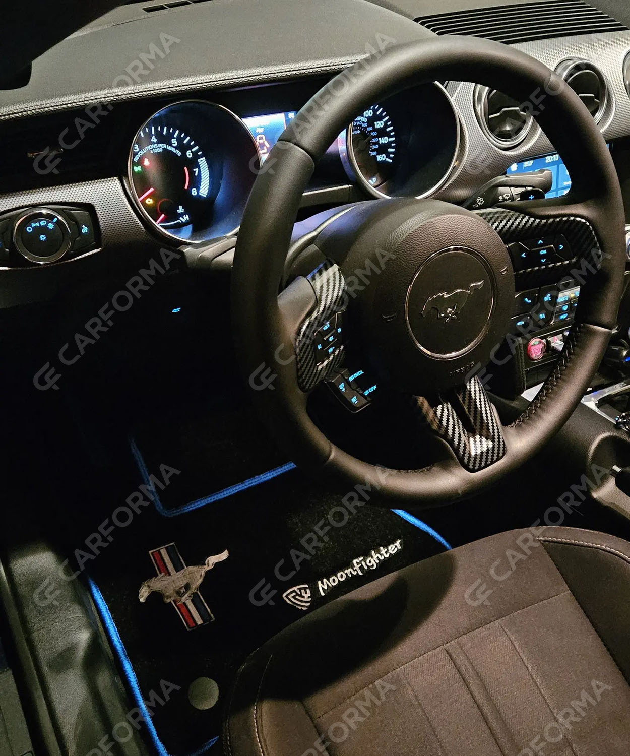 Ворсовые коврики на Ford Mustang VI 2013&nbsp;-&nbsp;2023 в Мурманске