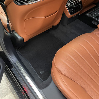 Ворсовые коврики на Mercedes S (W223, V223) 2020 - 2025 в Мурманске