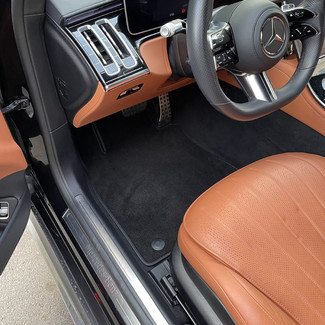 Ворсовые коврики на Mercedes S (W223, V223) 2020 - 2025 в Мурманске