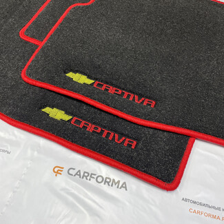 Ворсовые коврики на Chevrolet Captiva 2006 - 2016 в Мурманске Ворсовые коврики на Chevrolet Captiva 2006 - 2016 в Мурманске