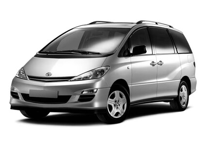 Ворсовые коврики на Toyota Previa (XR30, XR40) 2000 - 2007 в Мурманске